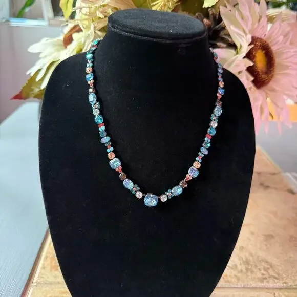 Sorrelli Crystal Silver Tone Statement Necklace - Picture 2 of 10